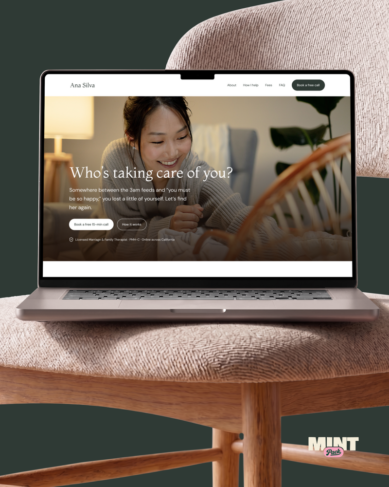 Gentle Start – Therapist Landing Page Template