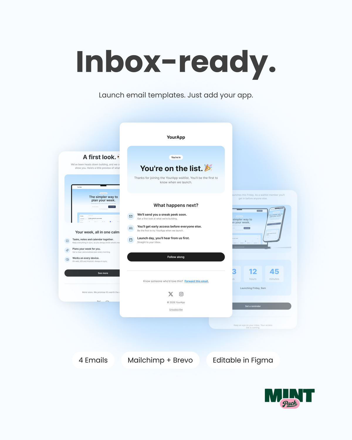 Launch Emails - Email Template Kit