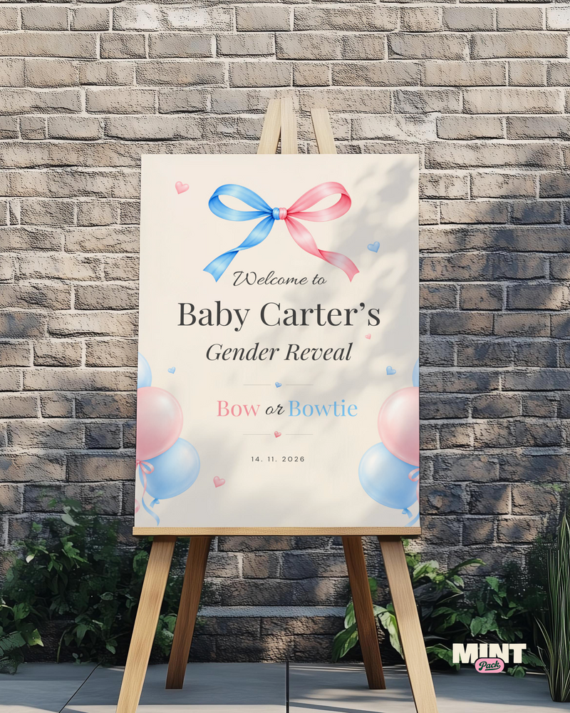 Gender Reveal - Party Invitation Kit