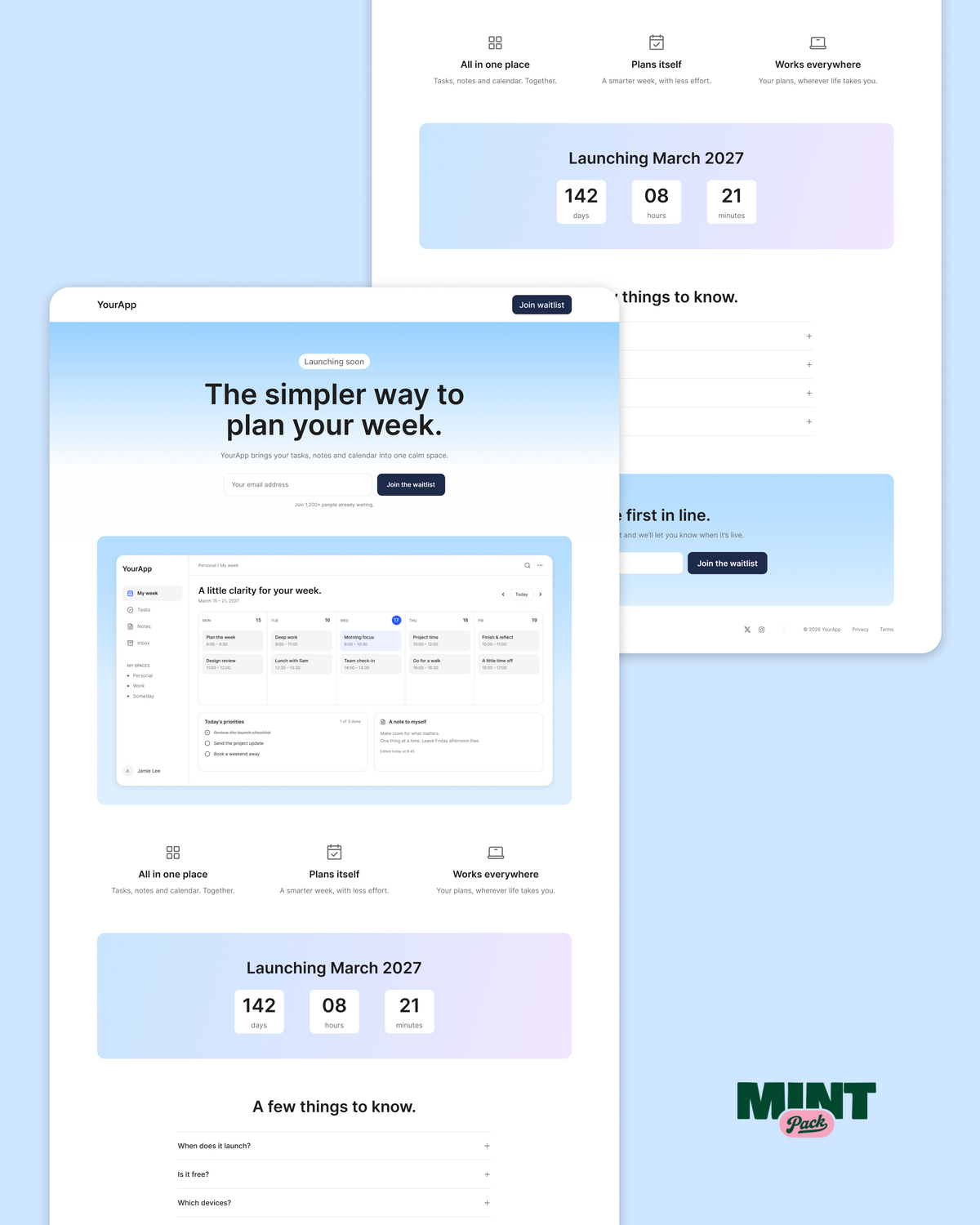 Launching Soon - Landing Page Template