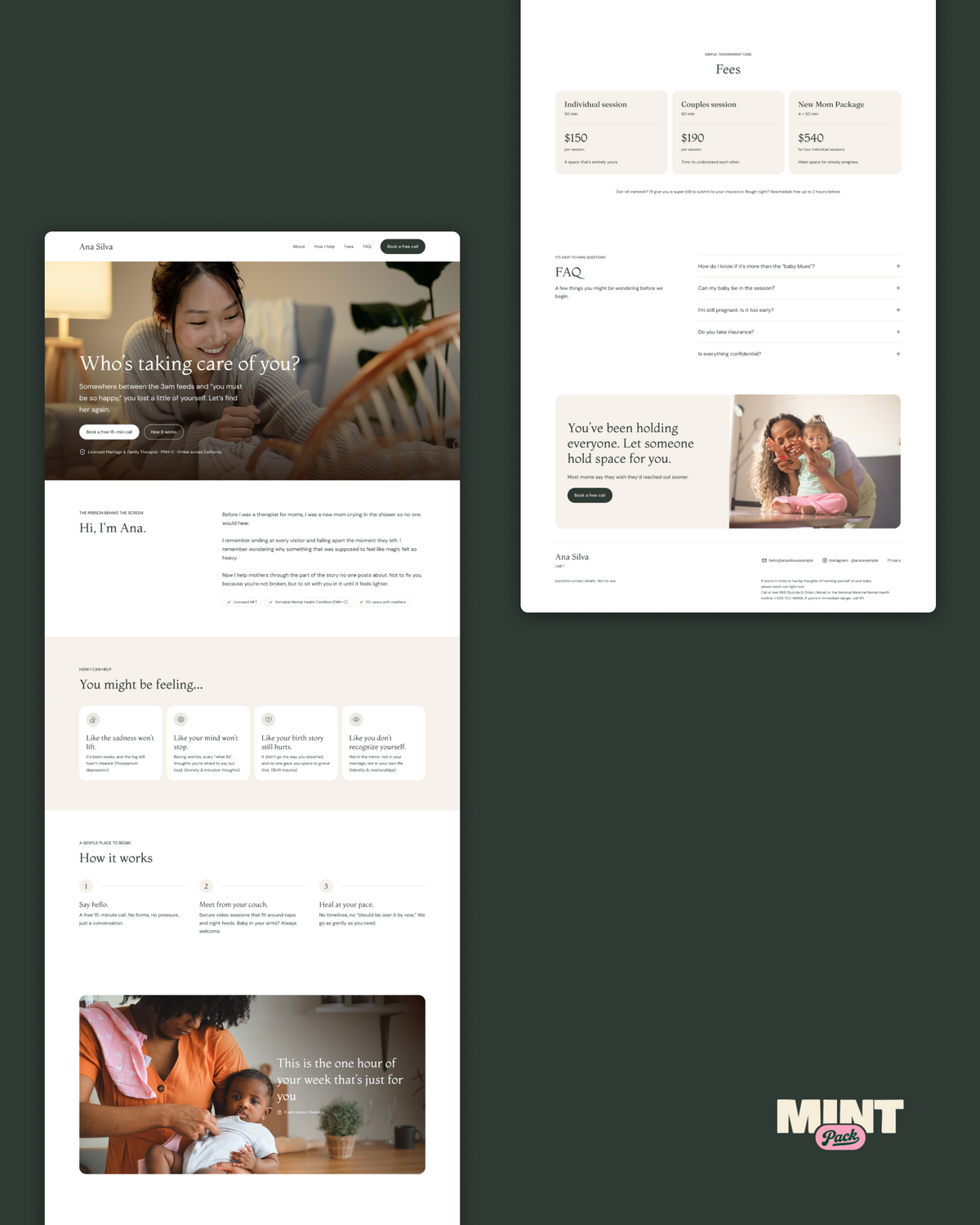 Gentle Start – Therapist Landing Page Template