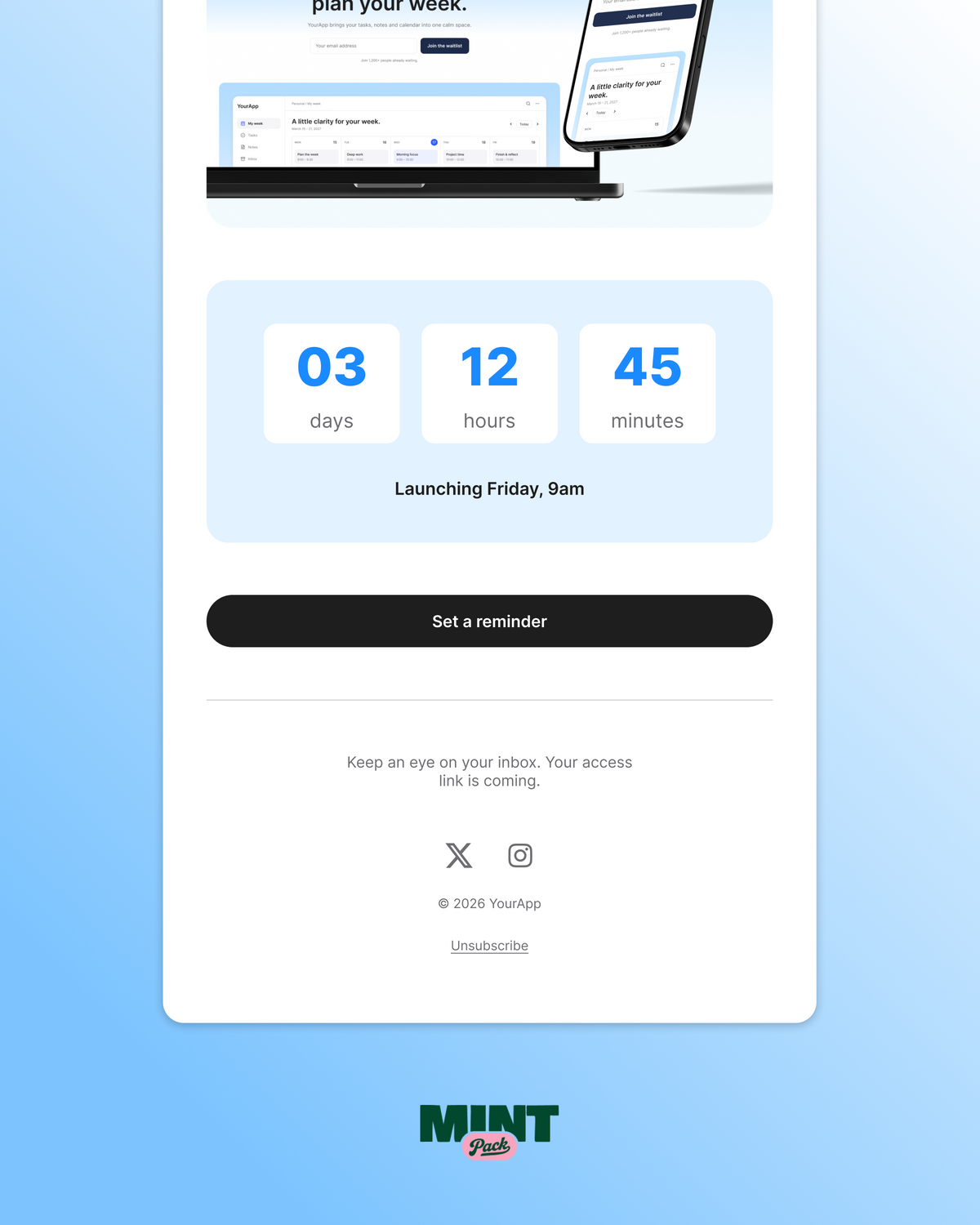 Launch Emails - Email Template Kit