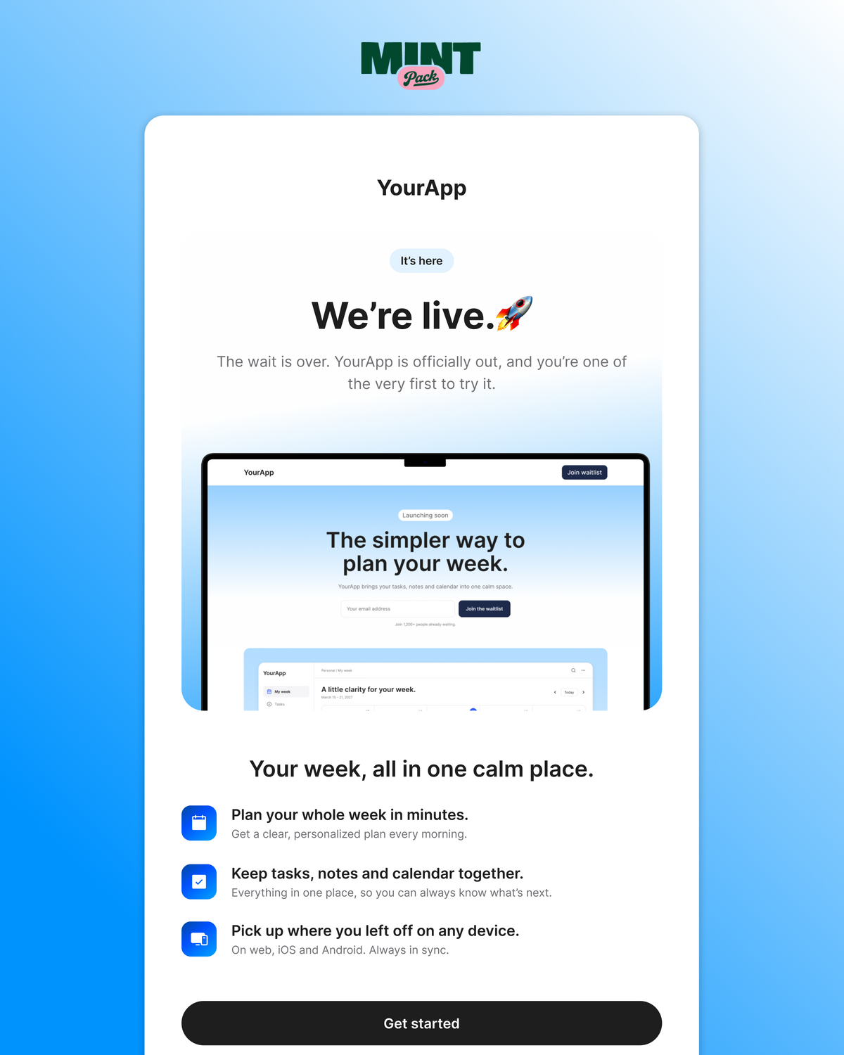 Launch Emails - Email Template Kit