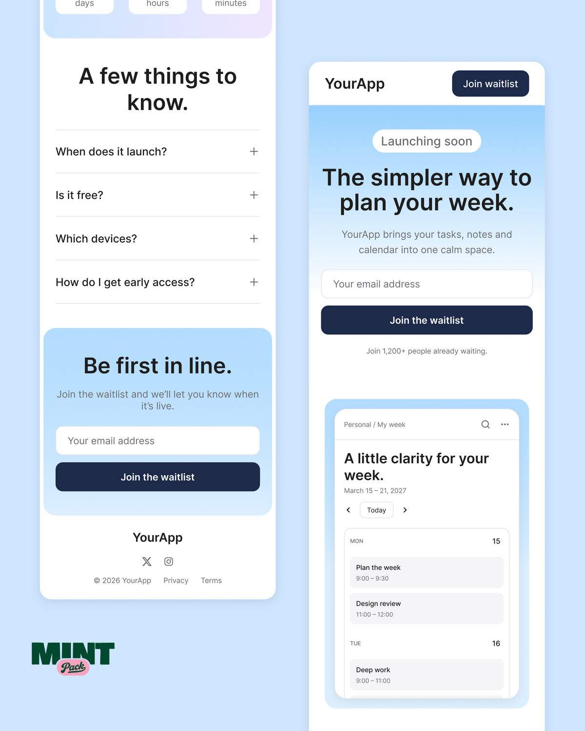Launching Soon - Landing Page Template