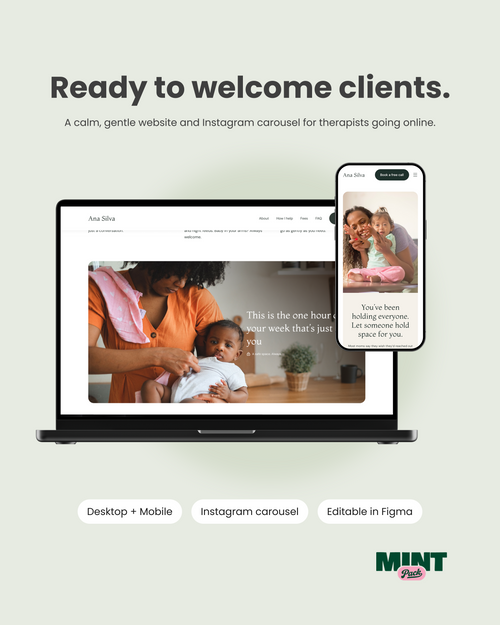 Gentle Start – Therapist Landing Page Template