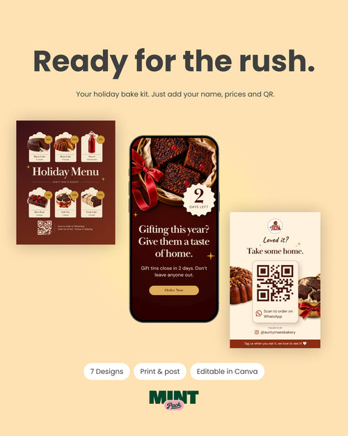 Books Are Open: Holiday Bake Order Kit
