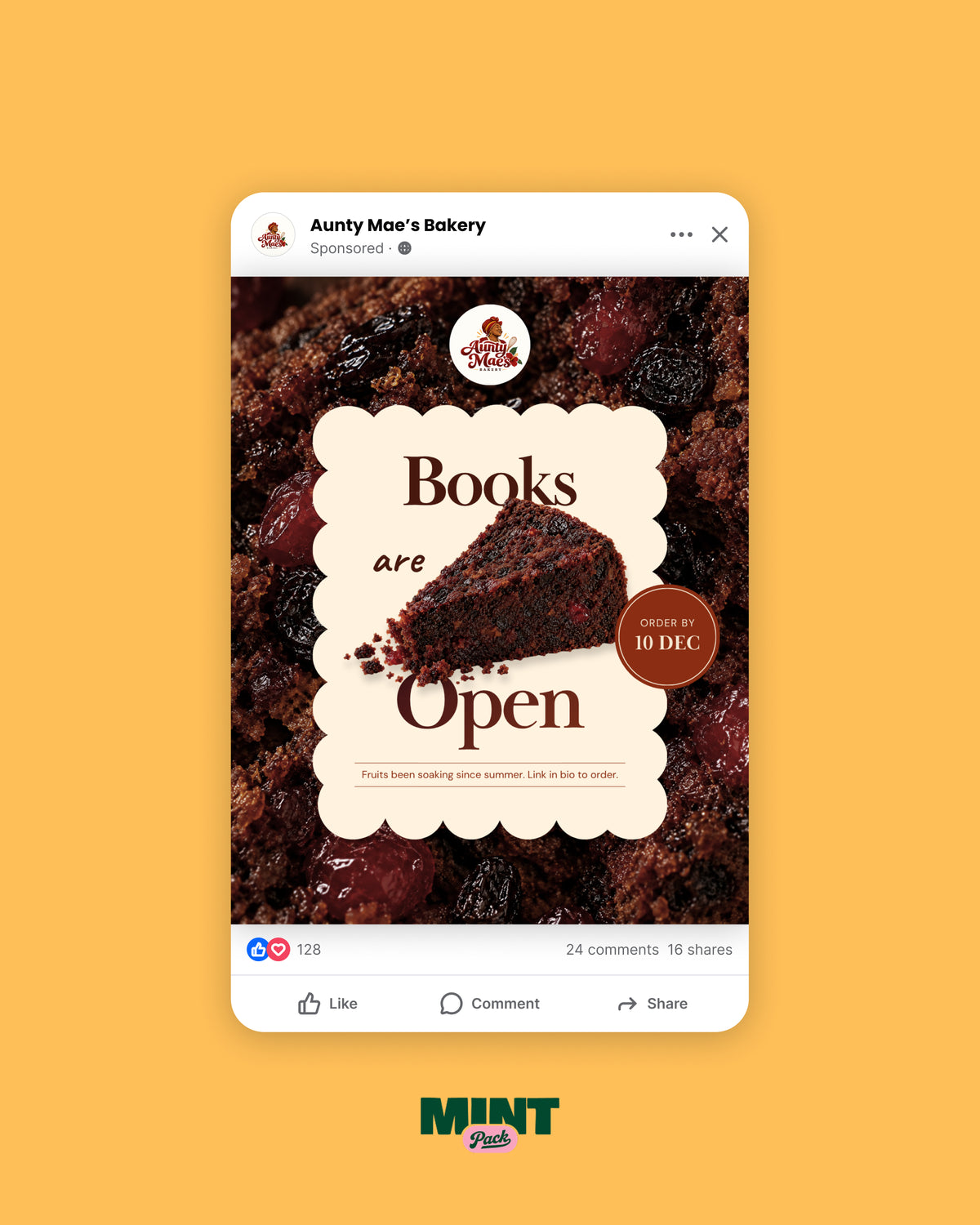 Books Are Open: Holiday Bake Order Kit