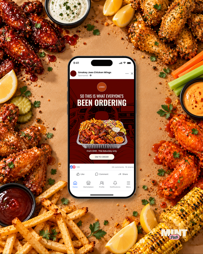 Wings Platter - Social Ad Template
